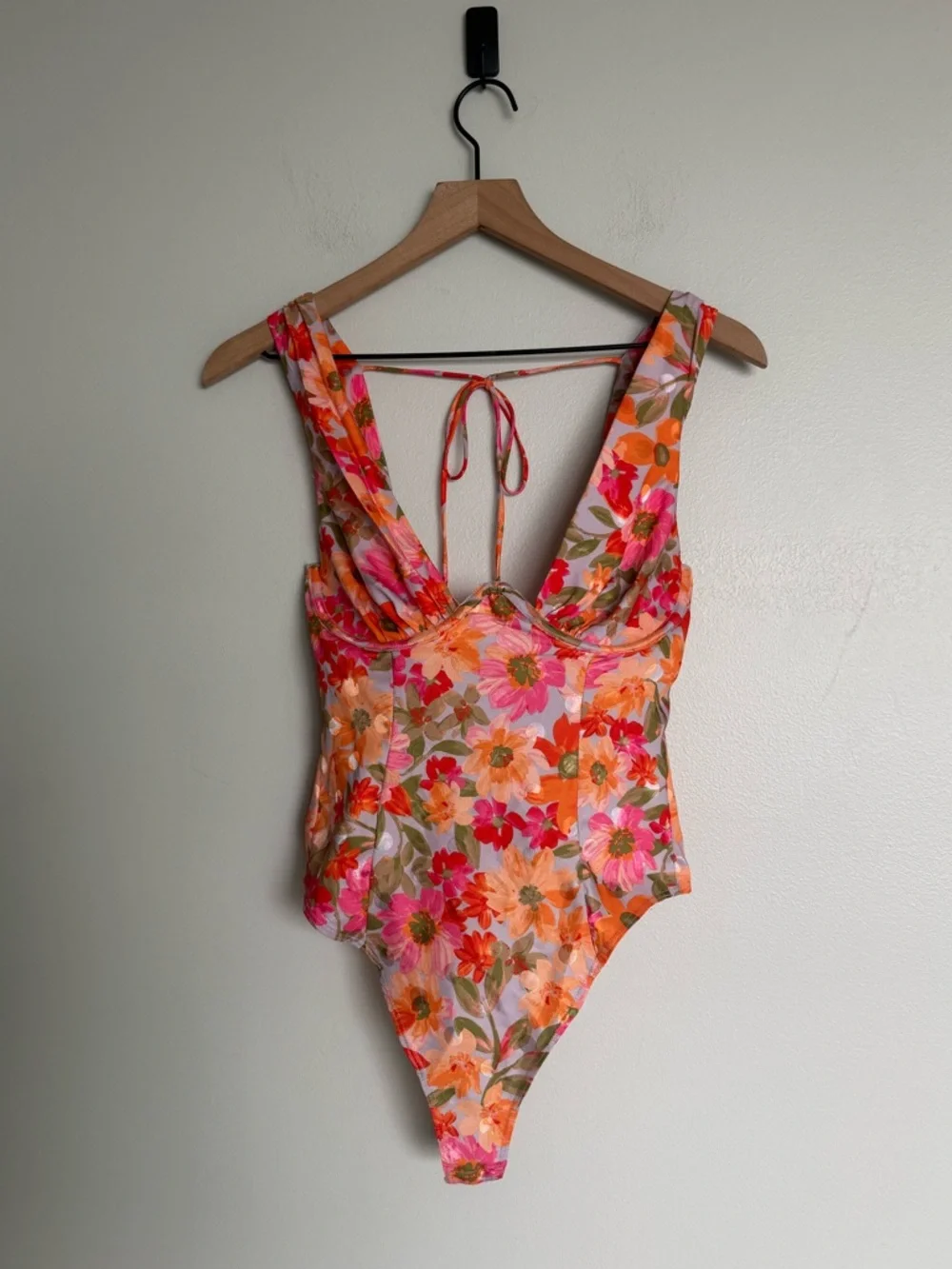 For Love & Lemons Pink Floral Jody Bodysuit - Picture 6 of 10
